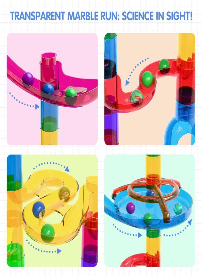 Ifollower Marble Run, 109Pcs Marble Maze Game Building Toys for Kid, Upgrade Mable Track Race Construction STEM Learning Toy, Birthday for Boys Girls Aged 3-12 - Image 3